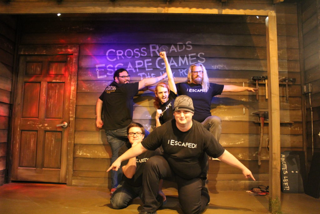 group poses - Cross Roads Escape Games