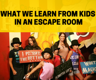 What we learn from KIds in an escape room
